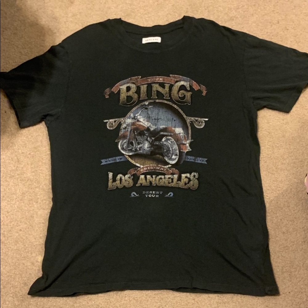 Anine Bing Lulu Biker Tee - Large